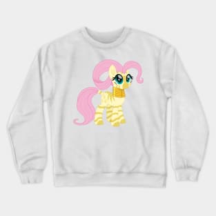 Fluttershy zebra Crewneck Sweatshirt